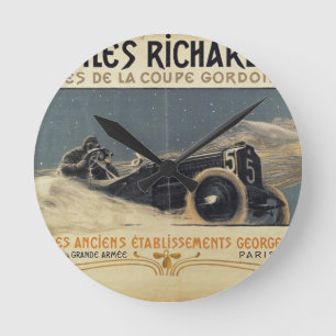Reloj Redondo Mediano Poster que muestra ganar del Richard-Brasier de