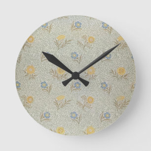 Reloj Redondo Mediano 'Powdered' design (textile)