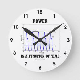 Reloj Redondo Mediano Power Is A Function Of Time (Physics)