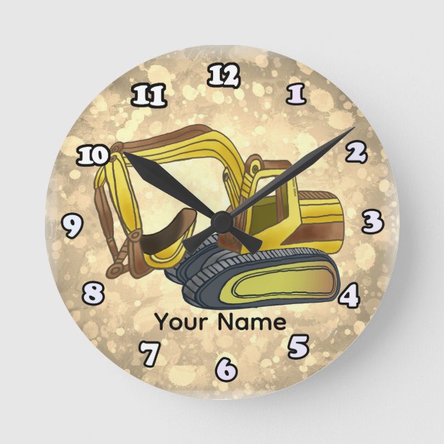 Reloj Redondo Mediano Power Shovel (Anverso)