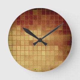 Reloj Redondo Mediano Pr 088 WORN GOLDEN GOLD BROWN MEXICAN TILES SQUARE