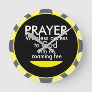 Reloj Redondo Mediano Prayer - Wireless