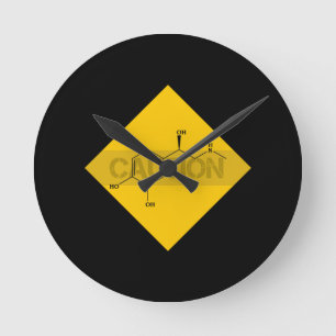 Reloj Redondo Mediano Precaución: Adrenalina.