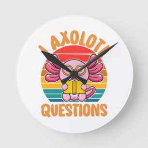 Reloj Redondo Mediano Preguntas de Ajolote