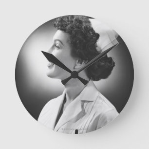 Reloj Redondo Mediano Presentación de la enfermera