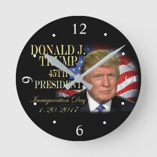 Reloj Redondo Mediano Presidente Inauguration Keepsake de Donald Trump