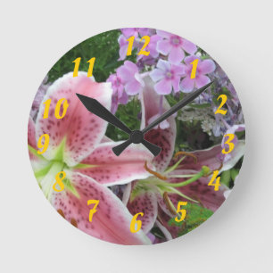 Reloj Redondo Mediano Pretty Flowers Clock