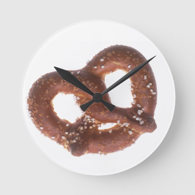 Reloj Redondo Mediano Pretzel salado (Anverso)