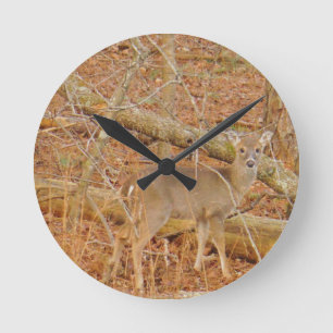 Reloj Redondo Mediano Primer invierno de Baby Deer