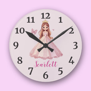 Reloj Redondo Mediano Princesa Estúpido