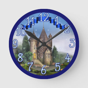 Reloj Redondo Mediano Princess Castle design Wall Clock