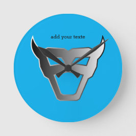 Reloj Redondo Mediano Pro Gamer Silver Emblem