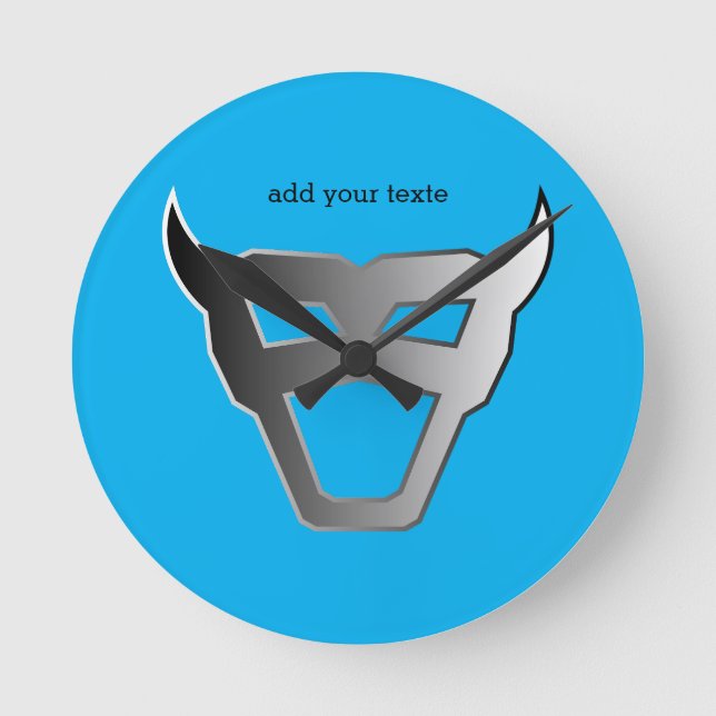 Reloj Redondo Mediano Pro Gamer Silver Emblem (Anverso)