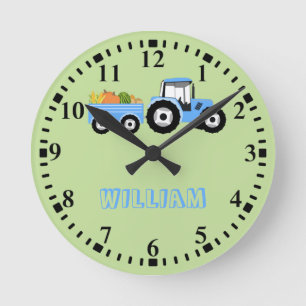Reloj Redondo Mediano Producción personalizada de la granja de camiones 