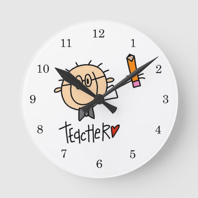 Reloj Redondo Mediano Profesor (Anverso)