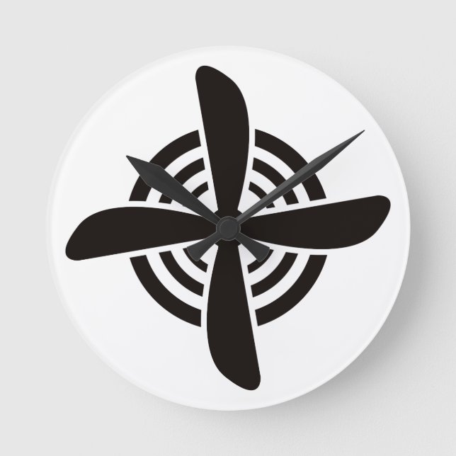 Reloj Redondo Mediano Propeller (Anverso)