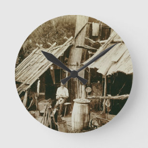 Reloj Redondo Mediano Prospector australiano, c.1880s (foto de la sepia)