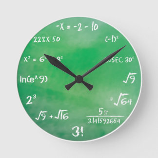 Reloj Redondo Mediano Prueba de matemáticas - Sheldon Cooper Clock