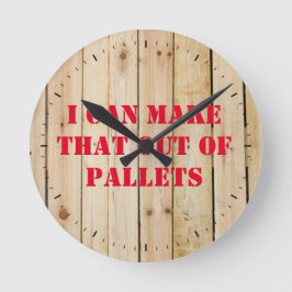 RELOJ REDONDO MEDIANO PUEDO HACERLO DE PALLETS ROUND CLOCK