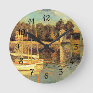 Reloj Redondo Mediano Puente de Argenteuil Claude Monet