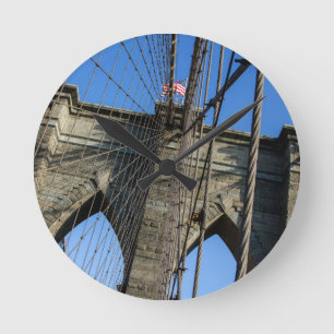 Reloj Redondo Mediano Puente de Brooklyn 02