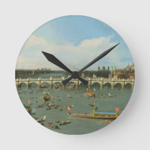 Reloj Redondo Mediano Puente de Westminster, Londres, con el señor el