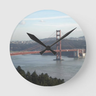 Reloj Redondo Mediano Puente Golden Gate