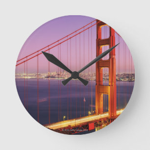 Reloj Redondo Mediano Puente Golden Gate