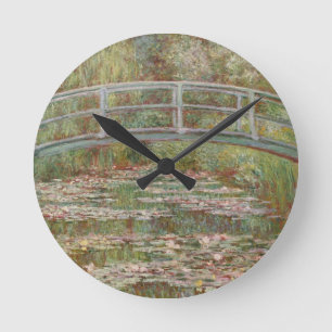 Reloj Redondo Mediano Puente Japonés de Monet en Giverney