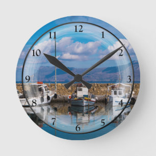 Reloj Redondo Mediano Puerto viejo de Kissamos