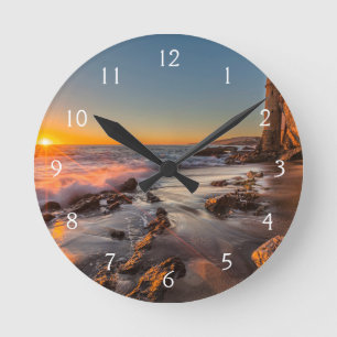 Reloj Redondo Mediano Puesta de sol en Victoria Beach
