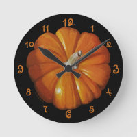 Pumpkin Acrylic Wall Clock
