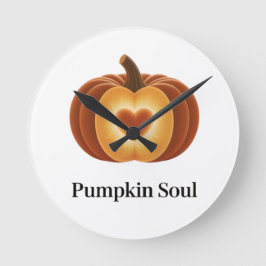 Reloj Redondo Mediano Pumpkin Soul – Cozy Autumn Clock
