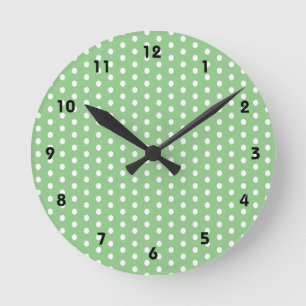 Reloj Redondo Mediano Punto blanco de Polka Sage