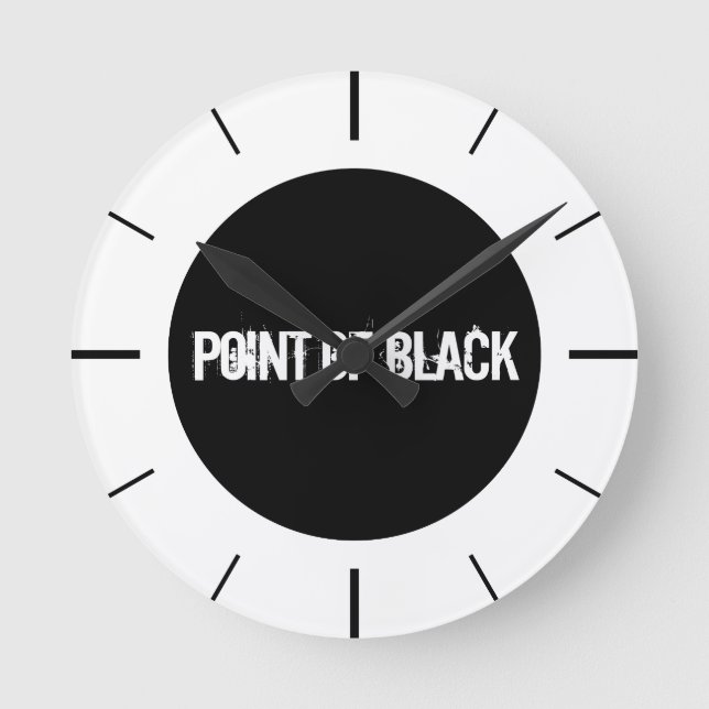 Reloj Redondo Mediano "Punto negro" (Anverso)
