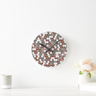 Reloj Redondo Mediano Puntos retro