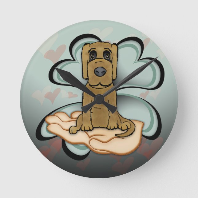 Reloj Redondo Mediano Puppy Love (Anverso)