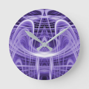 Reloj Redondo Mediano Purple light trails
