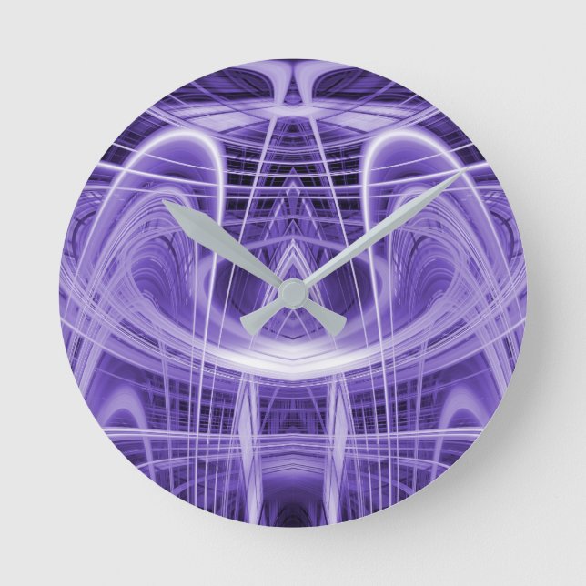 Reloj Redondo Mediano Purple light trails (Anverso)