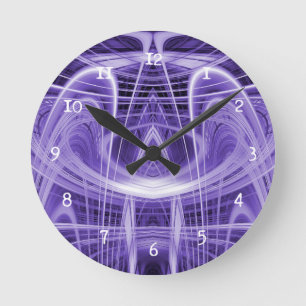 Reloj Redondo Mediano Purple light trails