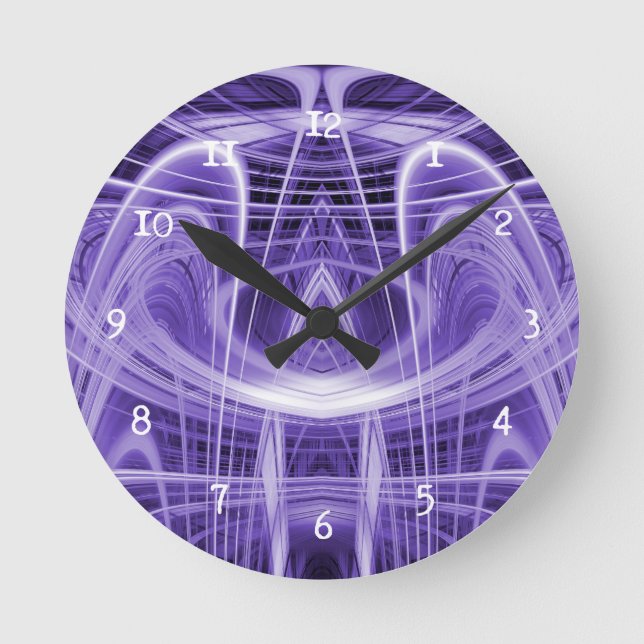 Reloj Redondo Mediano Purple light trails (Anverso)