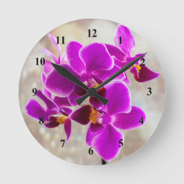 Reloj Redondo Mediano Purple Orchid Acrylic wall clock