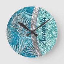Purpurina de plata verde verde azulado Girona hoja