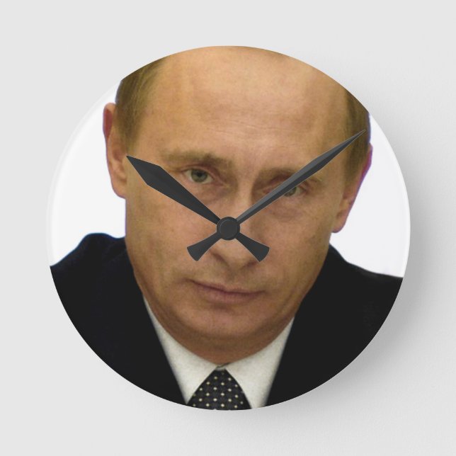 Reloj Redondo Mediano Putin (Anverso)