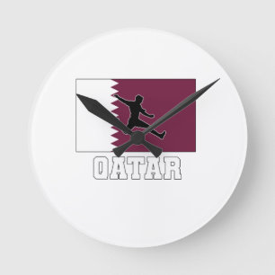 Reloj Redondo Mediano Qatar Football Soccer National Team