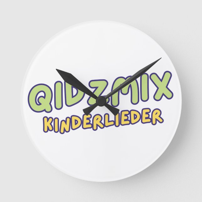 Reloj Redondo Mediano QidzMix Logo (Anverso)