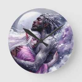 Reloj Redondo Mediano Quaraun y BoomFuzzy - Abrazo