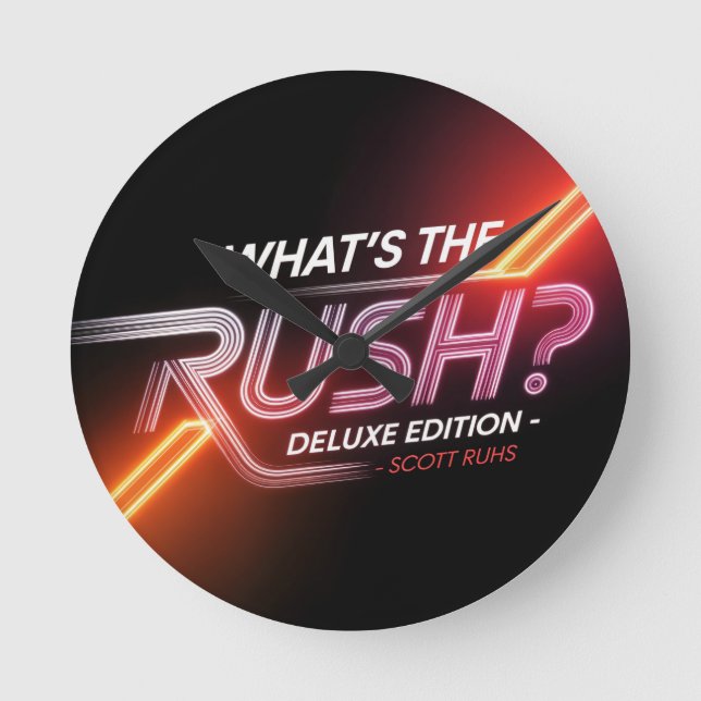 Reloj Redondo Mediano ¿Qué es The Rush? Portada de Deluxe Edition (Anverso)