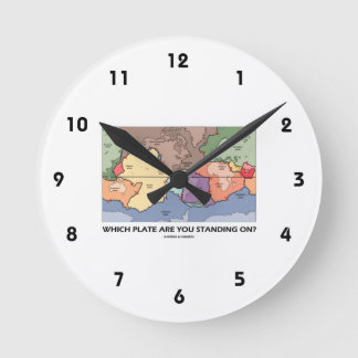 Reloj Redondo Mediano ¿Qué placa usted se está colocando encendido?