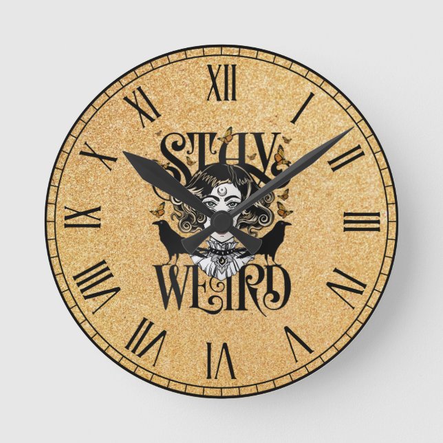 Reloj Redondo Mediano Quédate raro (Anverso)